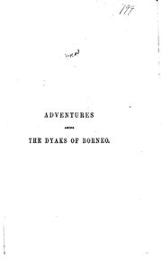 Adventures among the Dyaks of Borneo by Boyle, Frederick