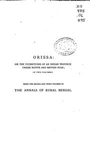 Cover of: Orissa
