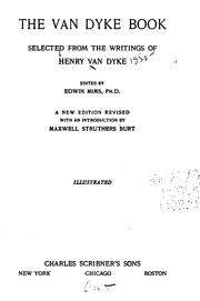 Cover of: Van Dyke book | Henry Van Dyke