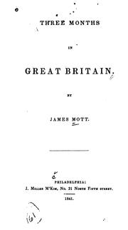 Cover of: Three months in Great Britain