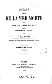 Cover of: Voyage autour de la mer Morte et dans les terres bibliques: exécuté de décembre 1850 à avril 1851