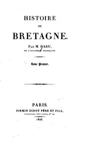 Cover of: Histoire de Bretagne.