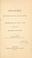 Cover of: A discourse delivered in Quincy, Massachusetts, on Thanksgiving Day, Nov. 25, 1852, commemorative of Daniel Webster.