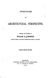 Principles of architectural perspective by William Henry Lawrence