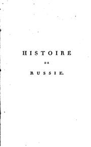 Histoire de Russie by P. Ch Levesque