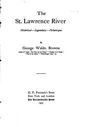 Cover of: The St. Lawrence River by Browne, George Waldo