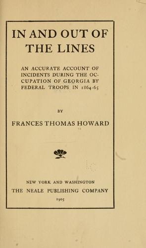 In and out of the lines by Frances Thomas Howard