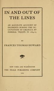 Cover of: In and out of the lines by Frances Thomas Howard