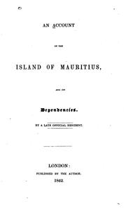 An Account of the Island of Mauritius