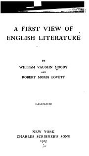 Cover of: A first view of English literature
