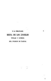 El Colegio franciscano de Tarija y sus misiones by Antonio Comajuncosa