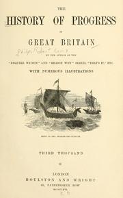 Cover of: The history of progress in Great Britain