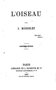 Cover of: L 'oiseau by Jules Michelet
