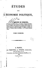 Cover of: Études sur l'économie politique