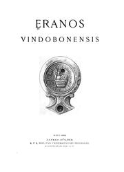 Cover of: Eranos vindobonensis. by 