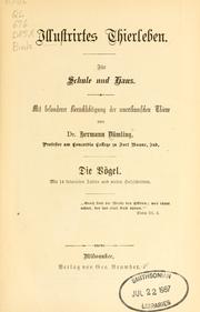 Cover of: Illustrirtes Thierleben. by Hermann Dümling