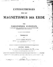 Cover of: Untersuchungen über den magnetismus der erde