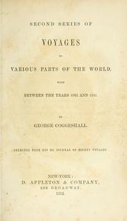 Cover of: Second series of voyages to various parts of the world: made between the years 1802 and 1841.