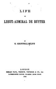 Cover of: Life of Lieut.-Admiral de Ruyter