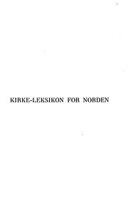Cover of: Kirke-leksikon for Norden