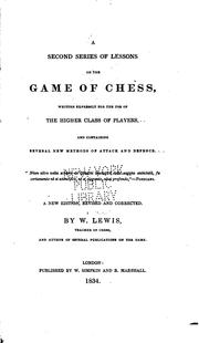 a-second-series-of-lessons-on-the-game-of-chess-cover