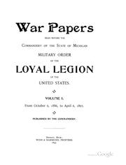 Cover of: The operations of the cavalry in the Gettysburg campaign.: A paper prepared and read before the Michigan commandery of the Military order of the loyal legion of the United States, October 6th, 1886.