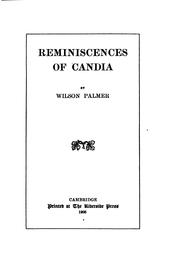 Reminiscences of Candia by Wilson Palmer