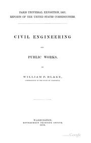 Cover of: Civil engineering and public works.