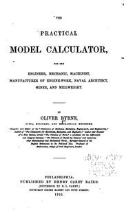 Cover of: The practical model calculator by Oliver Byrne