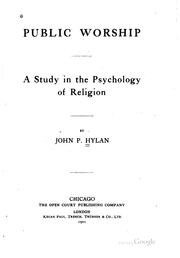 Cover of: Public worship by John Perham Hylan