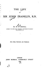 Cover of: The life of Sir John Franklin, R.N.