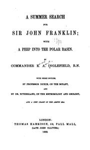 A summer search for Sir John Franklin by E. A. Inglefield
