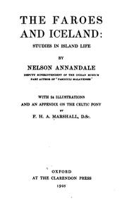 Cover of: Faroes and Iceland | Nelson Annandale