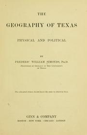Cover of: The geography of Texas: physical and political