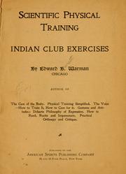 Cover of: Scientific physical training by Warman, Edward Barrett, Warman, Edward Barrett