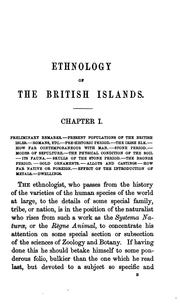 Cover of: Ethnology of the British Islands.