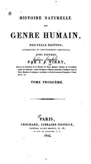 Cover of: Histoire naturelle du genre humain.