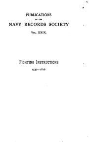 Cover of: Fighting instructions, 1530-1816