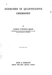 Cover of: Exercises in quantitative chemistry