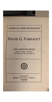 Cover of: David G. Farragut
