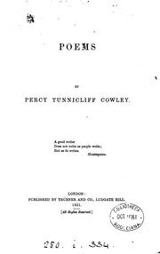 Cover of: Poems by Abraham Cowley