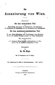 Cover of: Die Assanierung von Wien. by Theodor Weyl
