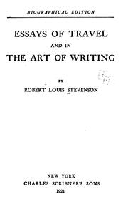 Cover of: Essays of travel and in the art of writing by Robert Louis Stevenson