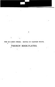 Cover of: French book-plates.