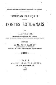 Cover of: Soudan français.: Contes soudanais