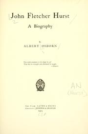John Fletcher Hurst by Albert Osborn