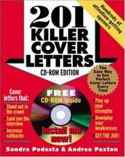 Cover of: 201 Killer Cover Letters (CD-ROM edition) | Sandra Podesta
