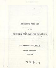 Ancestry and kin of the Cowden and Welch families by James Marcus Welch