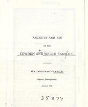 Cover of: Ancestry and kin of the Cowden and Welch families. by James Marcus Welch