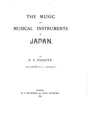 Cover of: The music and musical instruments of Japan.
